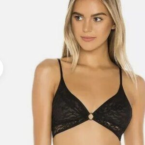 Free People Toni Bralette Black Size XS